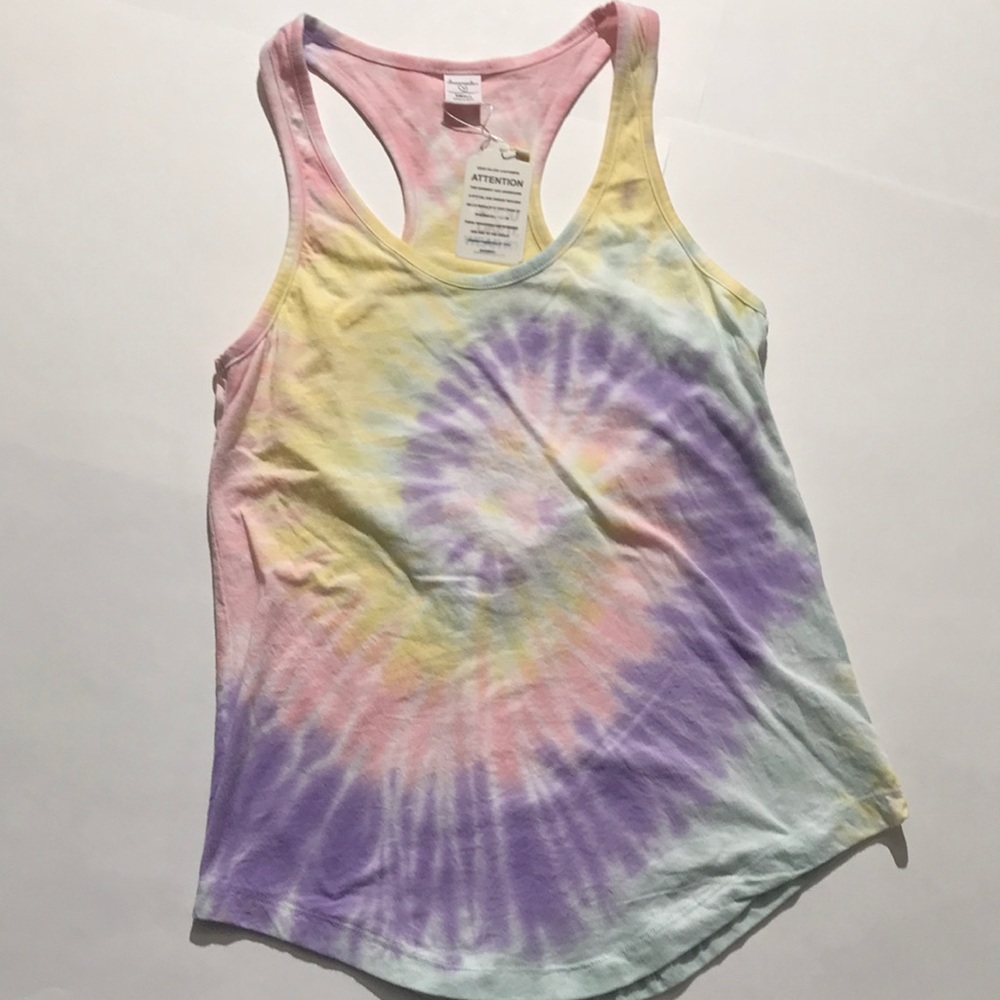 Dreamsicle racerback tank top tie dye pastel small and medium shirt NEW NWT!